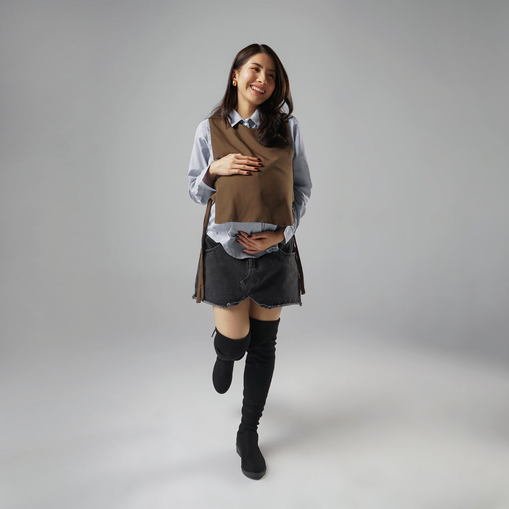 Maeva Stripes Shirt in Brownies