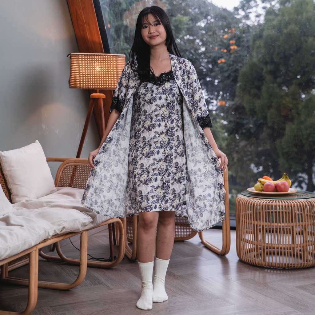 Narumi Kimono Dress in Floral