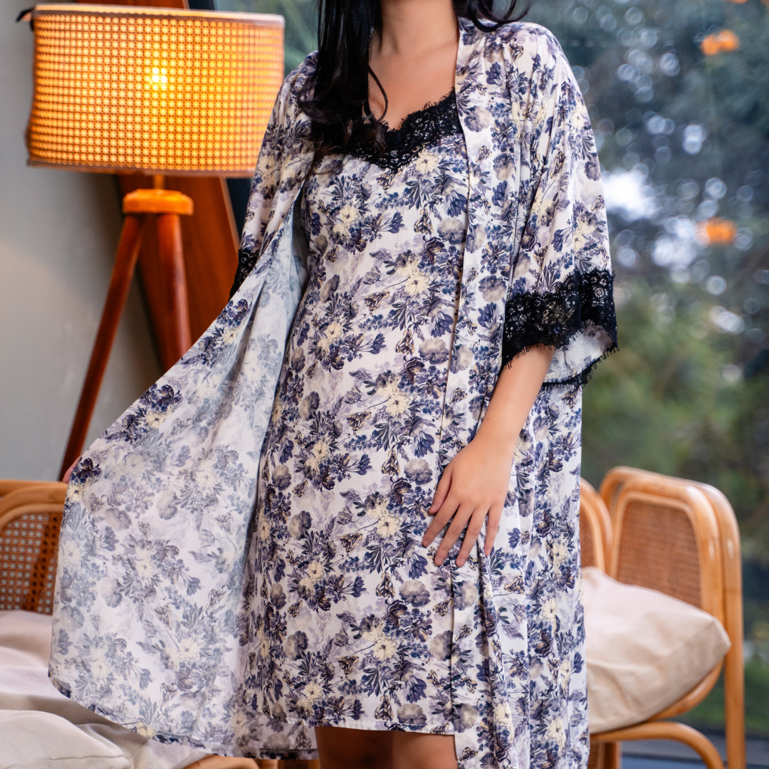 Narumi Kimono Dress in Floral