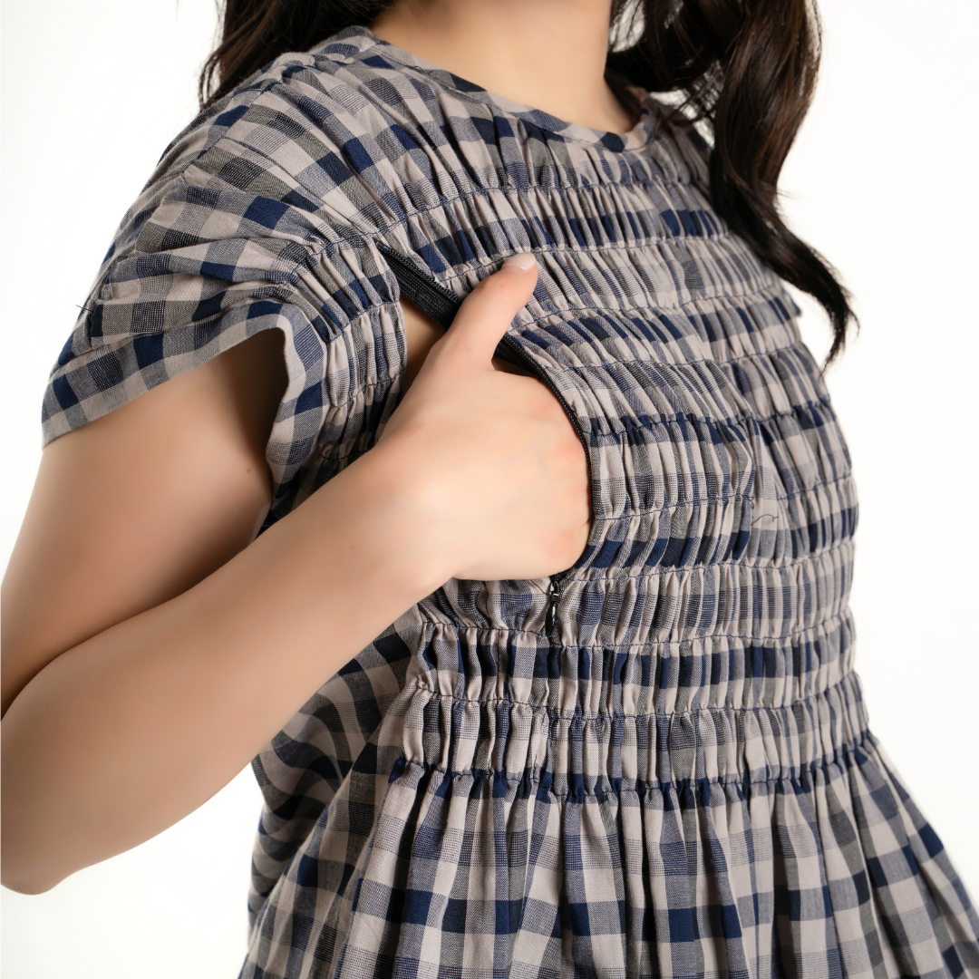 Rue Picnic Gingham Sets Top and Bottom in Twilight Plaid
