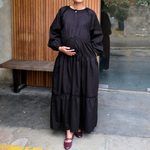 Muat gambar ke penampil Galeri, Chayara Ruffle Gamis in Black
