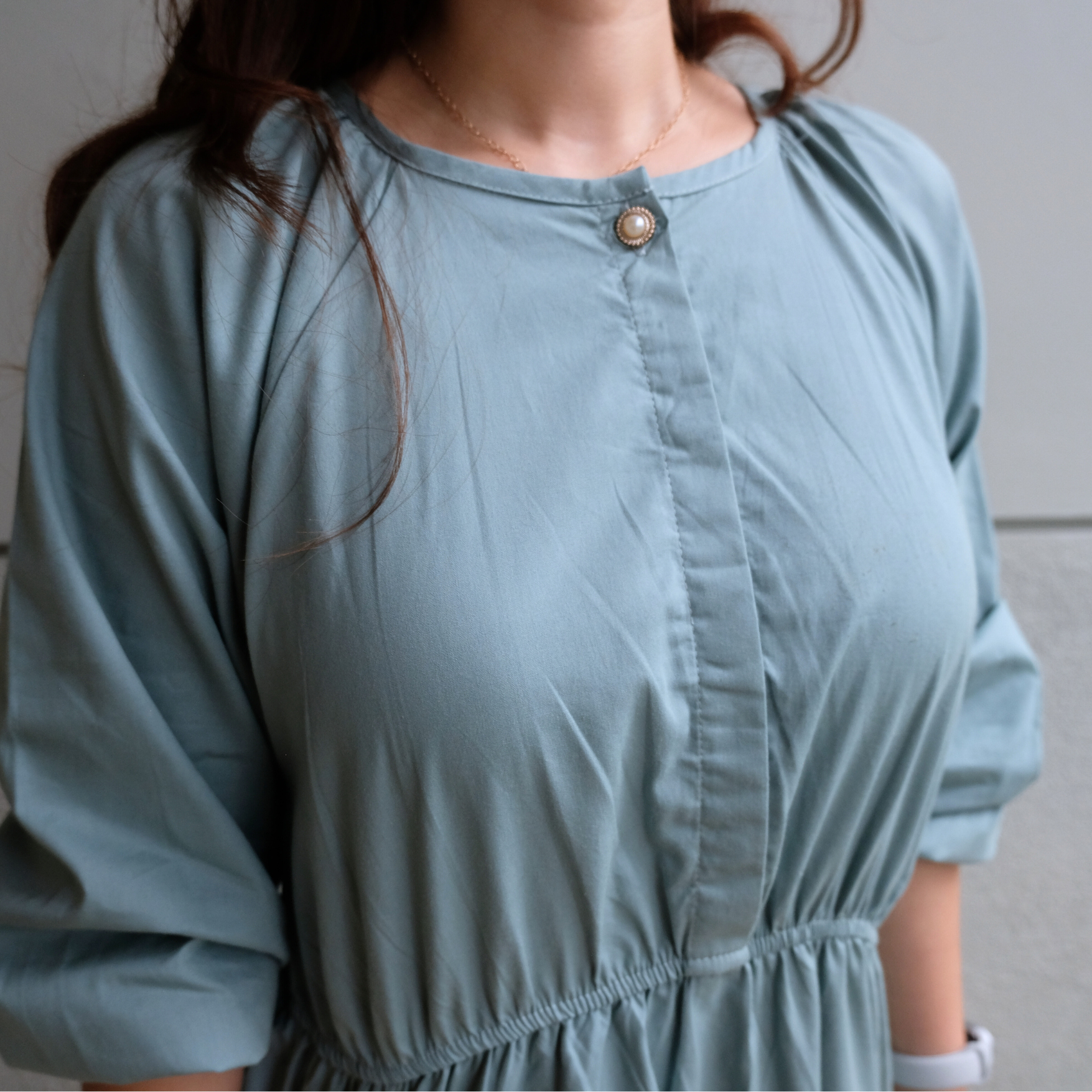 Chayara Ruffle Midi Dress in Sapphire