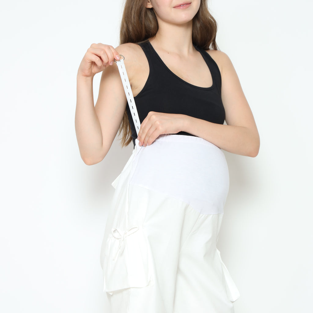 Alice Mid-Rise Shorts in White