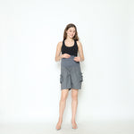 Muat gambar ke penampil Galeri, Alice Mid-Rise Shorts in Grey
