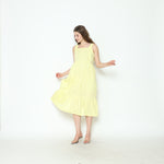 Muat gambar ke penampil Galeri, Serena Babydoll Midi Dress in Butter
