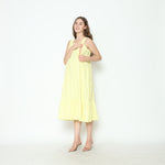Muat gambar ke penampil Galeri, Serena Babydoll Midi Dress in Butter
