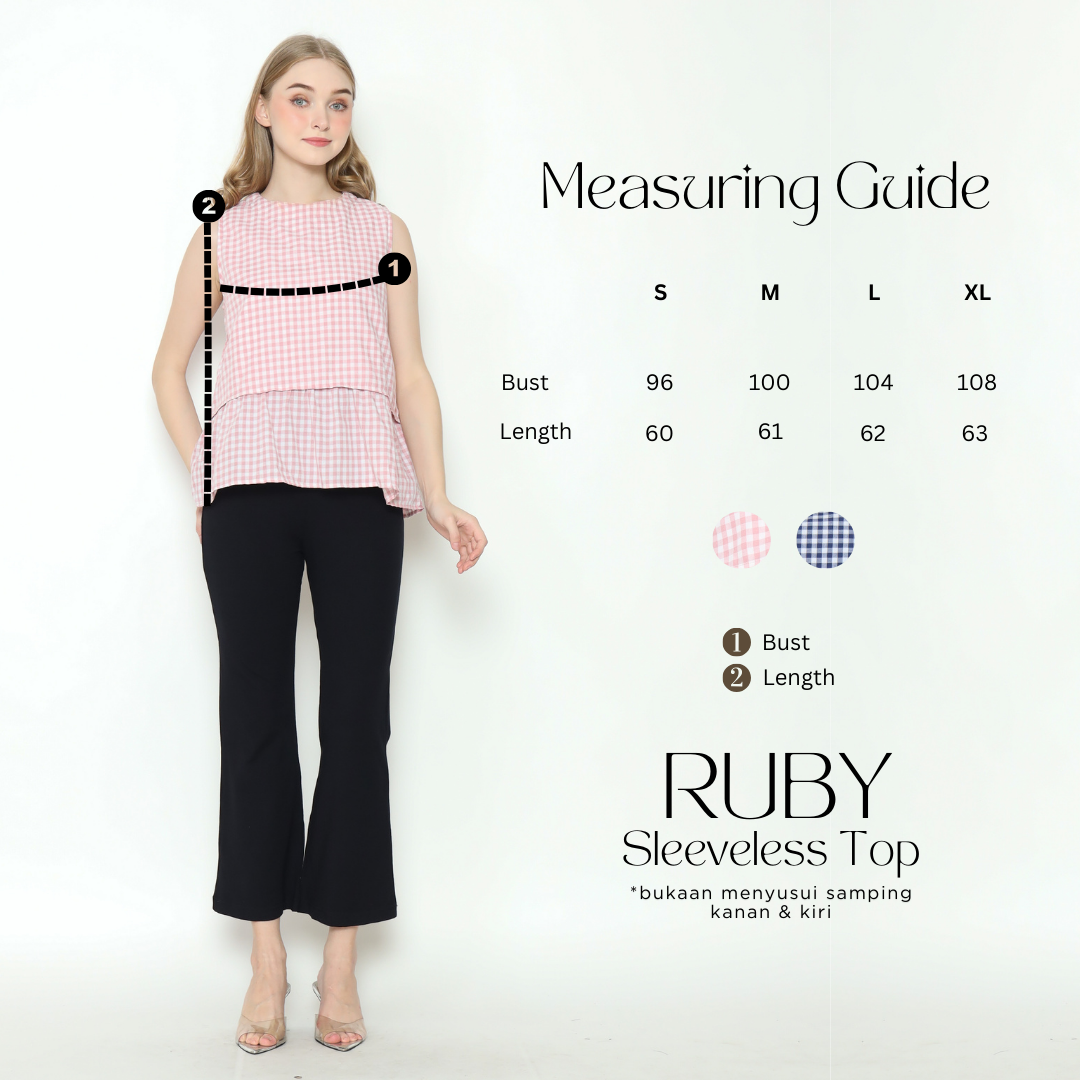 Ruby Sleeveless Top in Navy