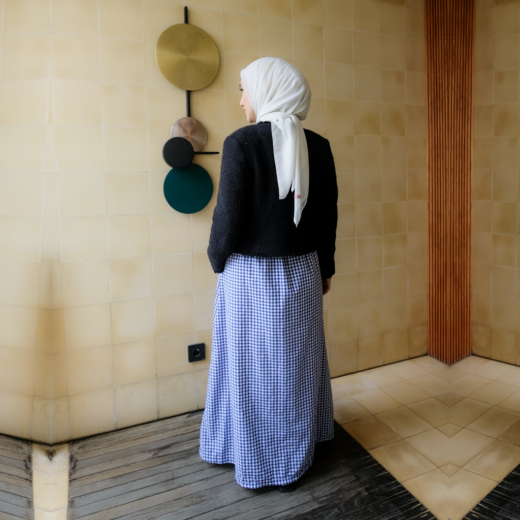 Nabila Maternity Dress in Navy