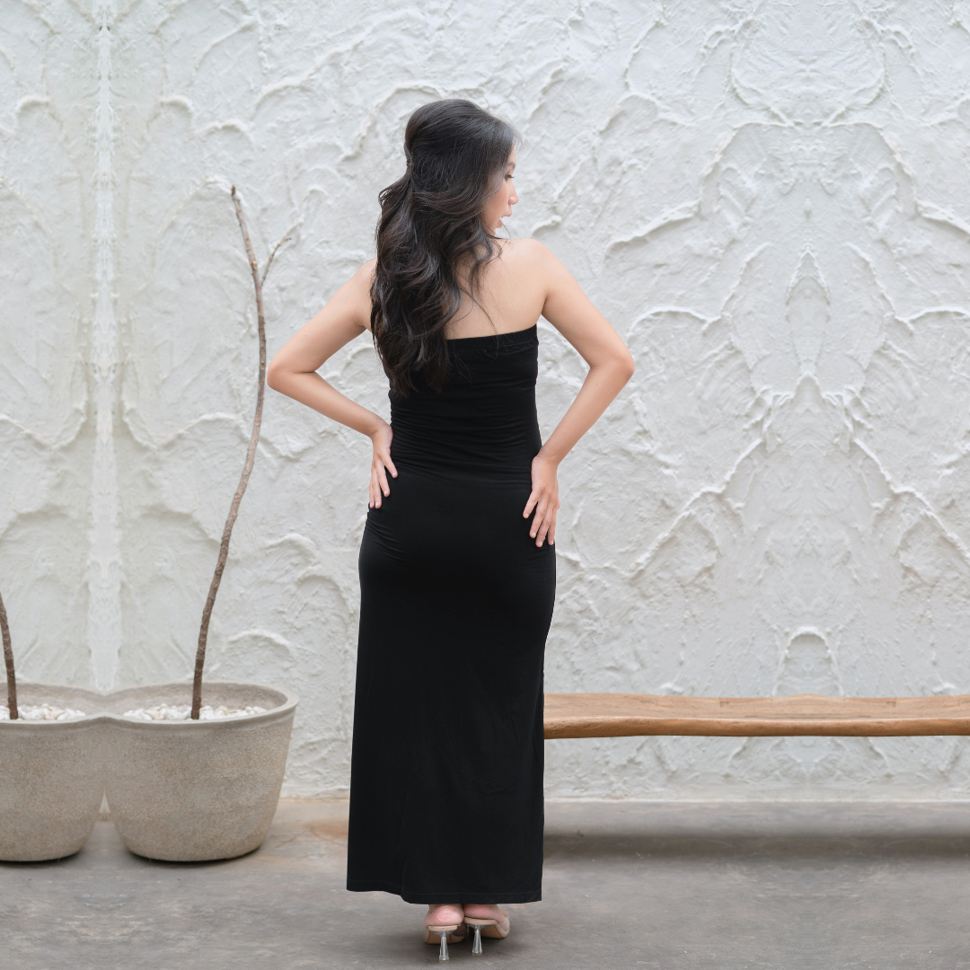 Sara Tank Top Maternity Dress In Americano