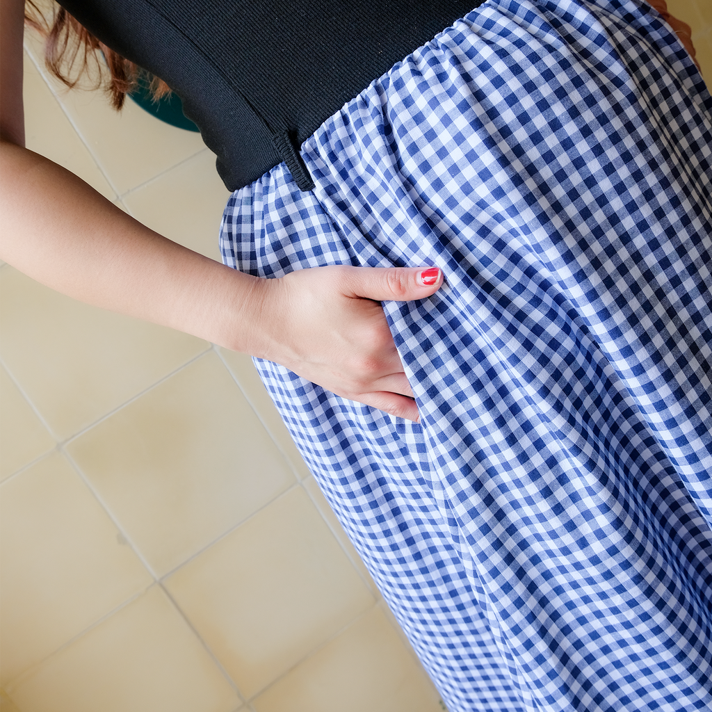 Nabila Maternity Dress in Navy