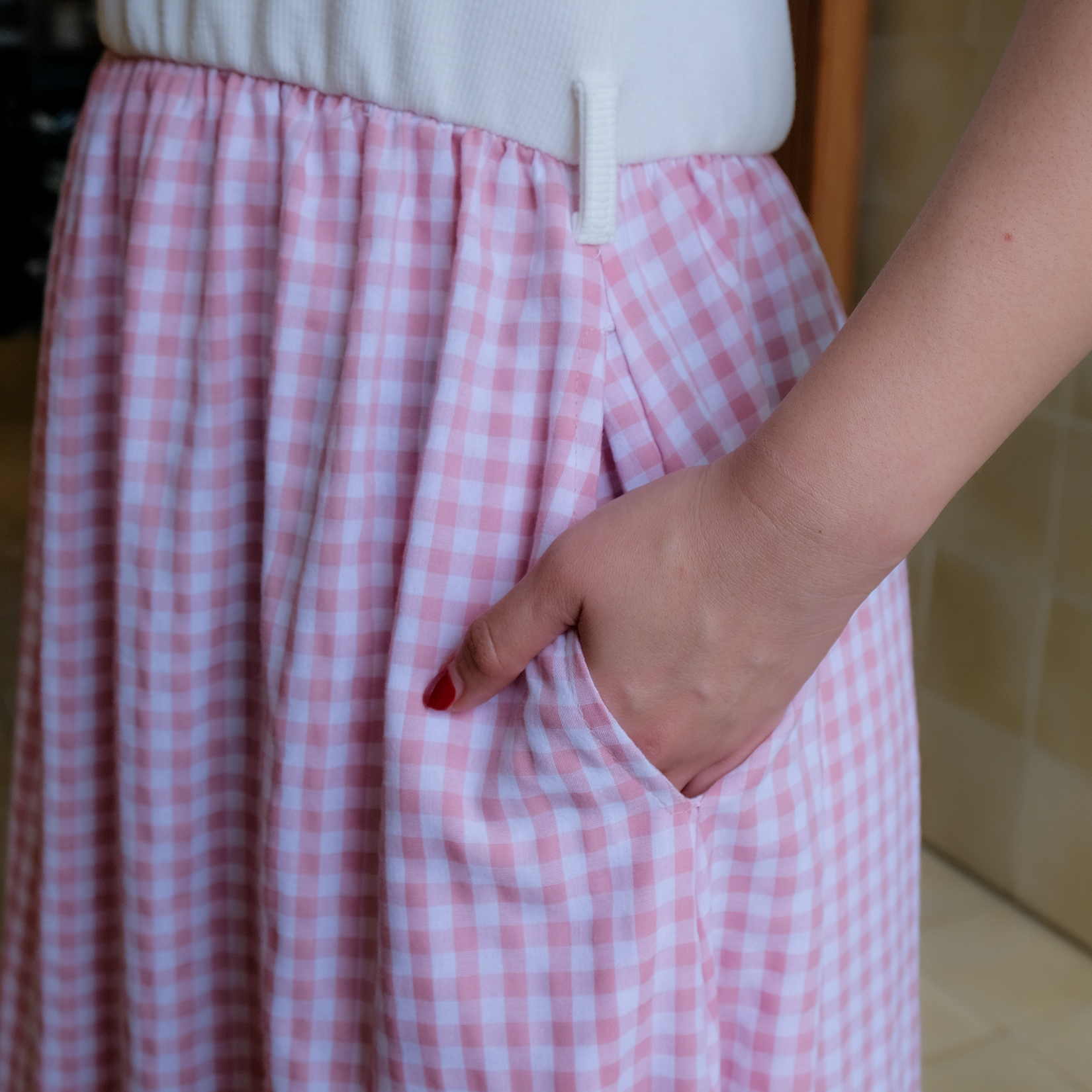 Nabila Maternity Dress in Pink