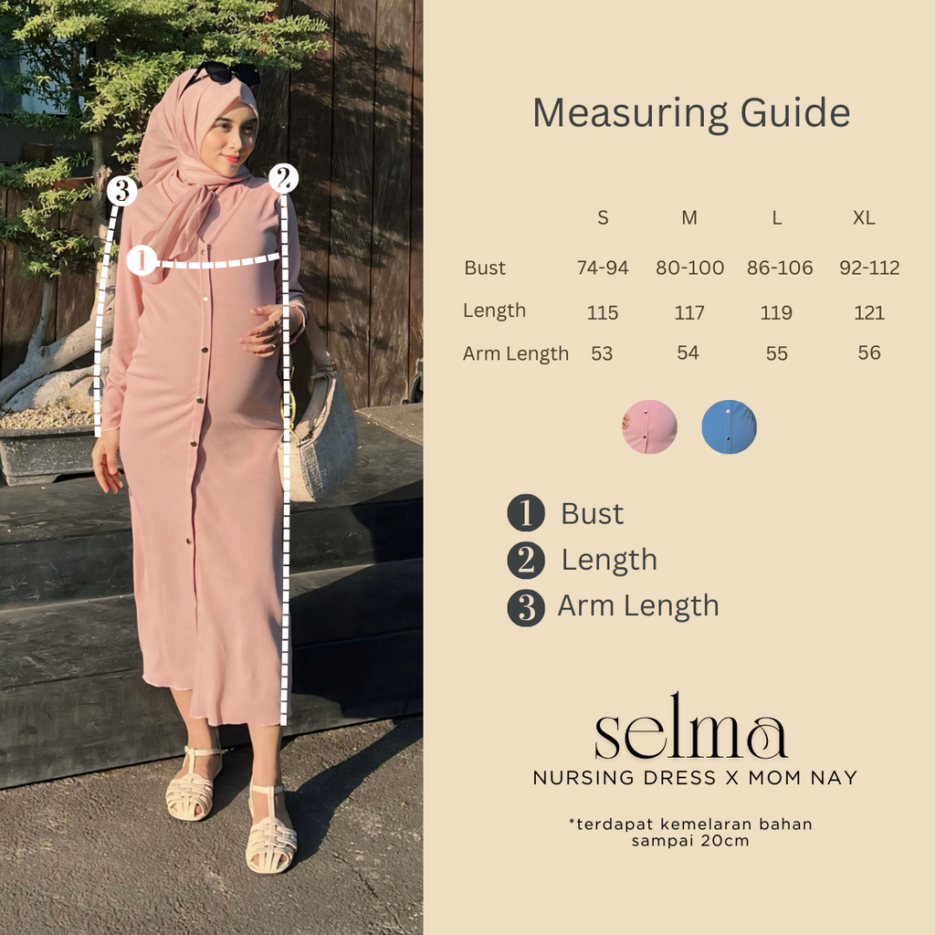 Selma Nursing Dress In Bubblegum Pink