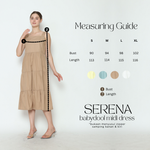 Muat gambar ke penampil Galeri, Serena Babydoll Midi Dress in Tan
