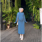 Muat gambar ke penampil Galeri, Selma Nursing Dress In Skate Blue

