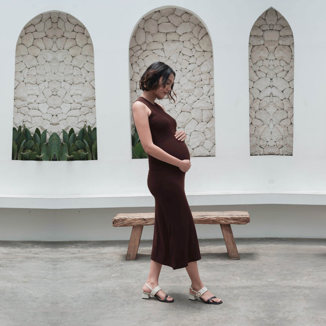 Penelope Bodyfitted Dress in Choco Bar