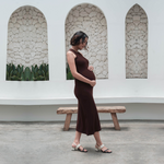 Muat gambar ke penampil Galeri, Penelope Bodyfitted Dress in Choco Bar
