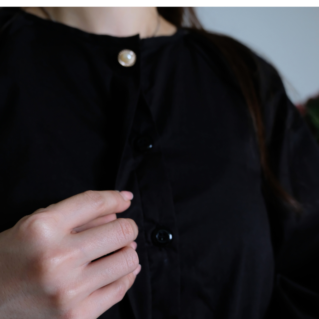 Chayara Ruffle Gamis in Black