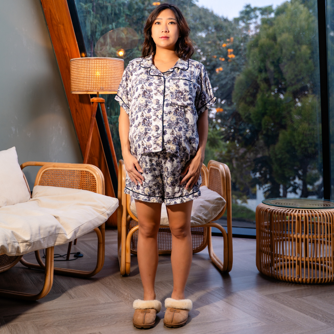 Hana Nursing Pajama Set in Floral