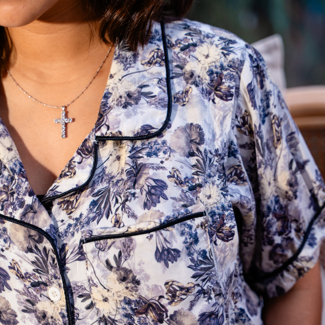 Hana Nursing Pajama Set in Floral