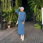 Muat gambar ke penampil Galeri, Selma Nursing Dress In Skate Blue
