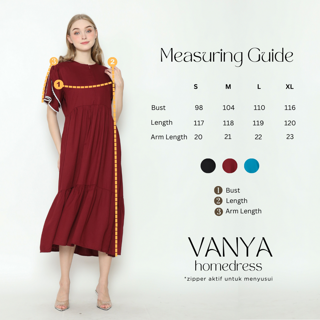 Vanya Home Dress in Black