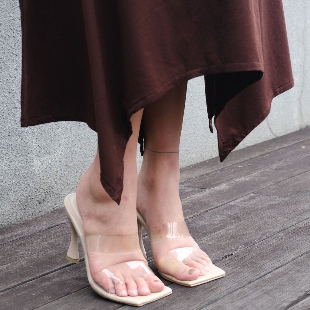 Rachel Bodyfitted Dress in Choco Brown