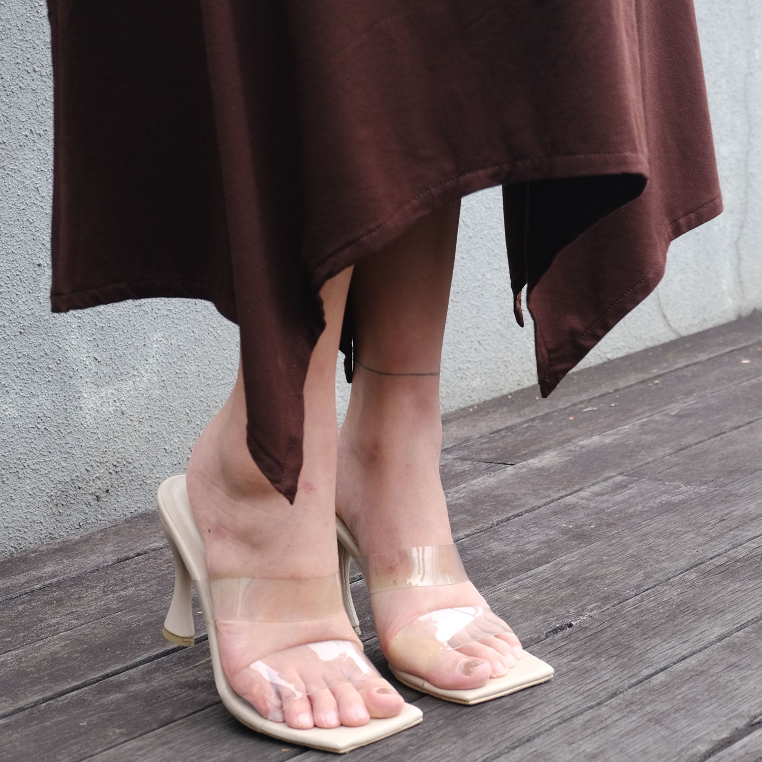 Rachel Bodyfitted Dress in Choco Brown