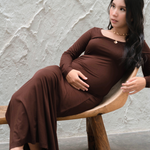 Muat gambar ke penampil Galeri, Lizbeth Bodyfit Dress In Chocomilk
