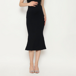 Muat gambar ke penampil Galeri, Marisol Mermaid Skirt Midi Short In Black

