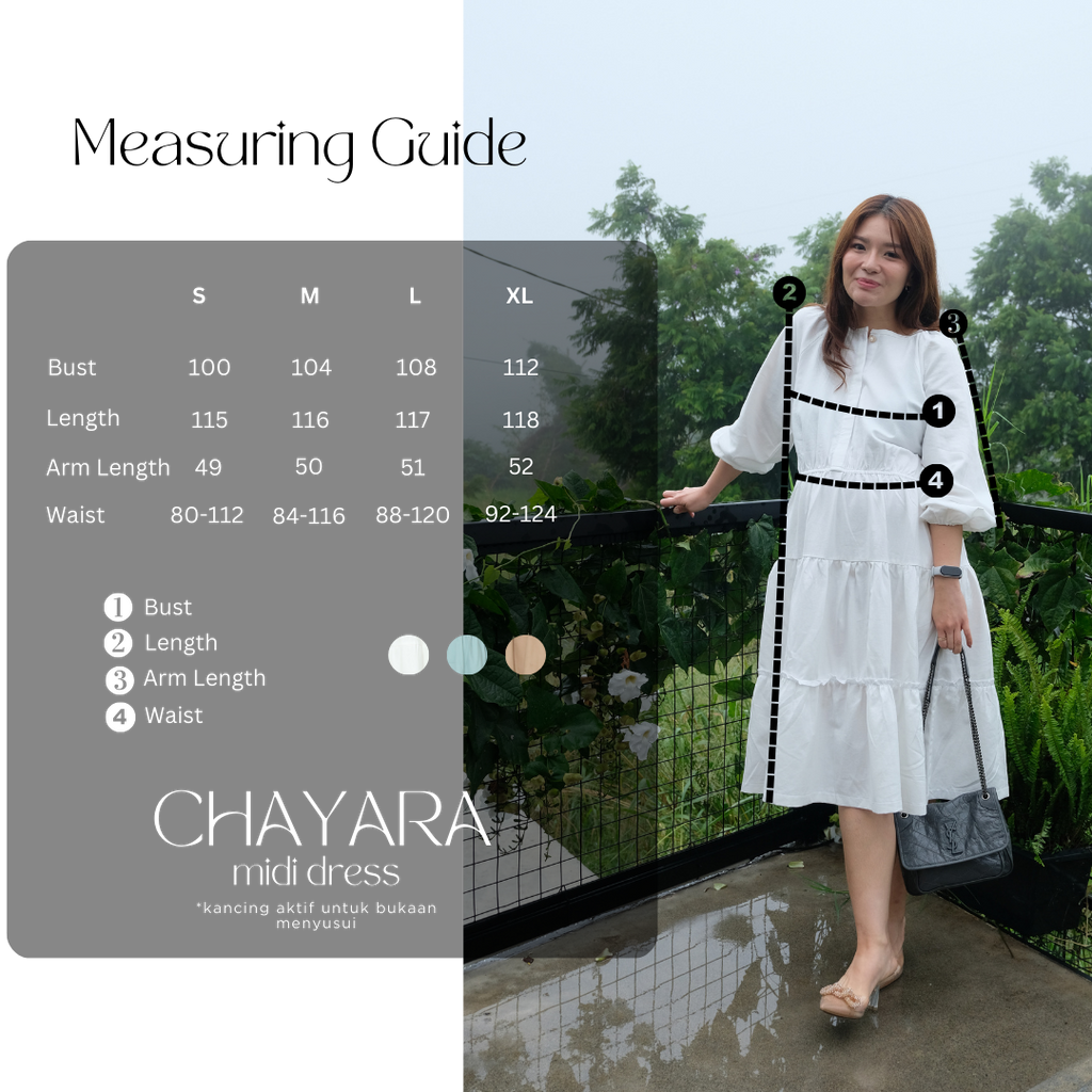 Chayara Ruffle Midi Dress in White