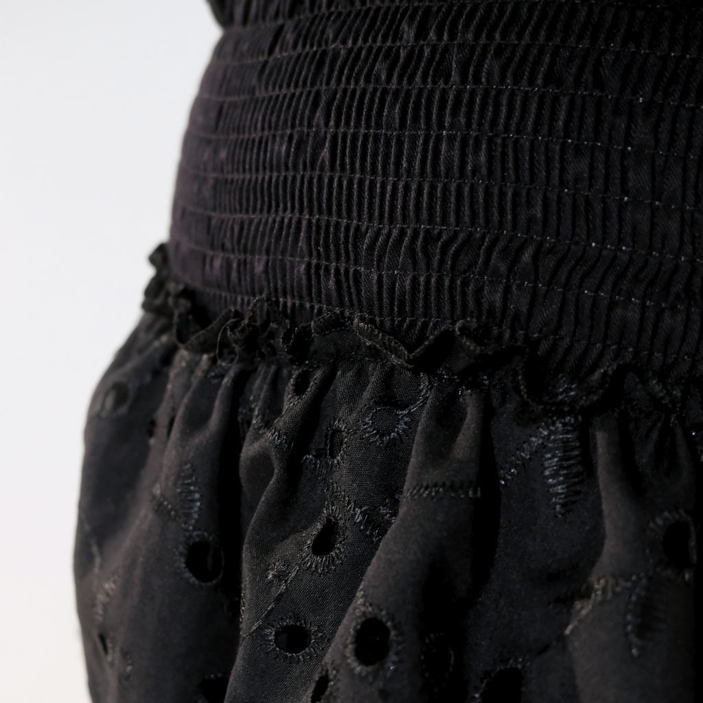 Clara Ruffle Maternity Skirt in Black