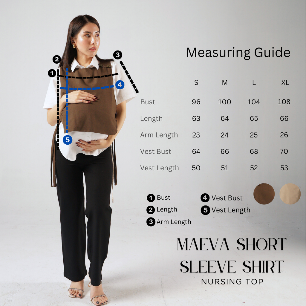 Maeva Short Sleeve Shirt in Taupe