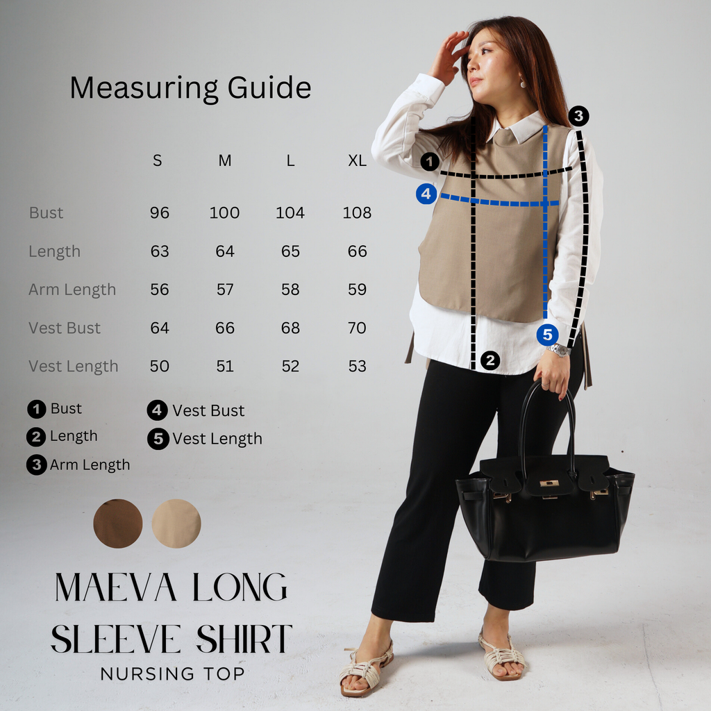 Maeva Long Sleeve Shirt in Taupe
