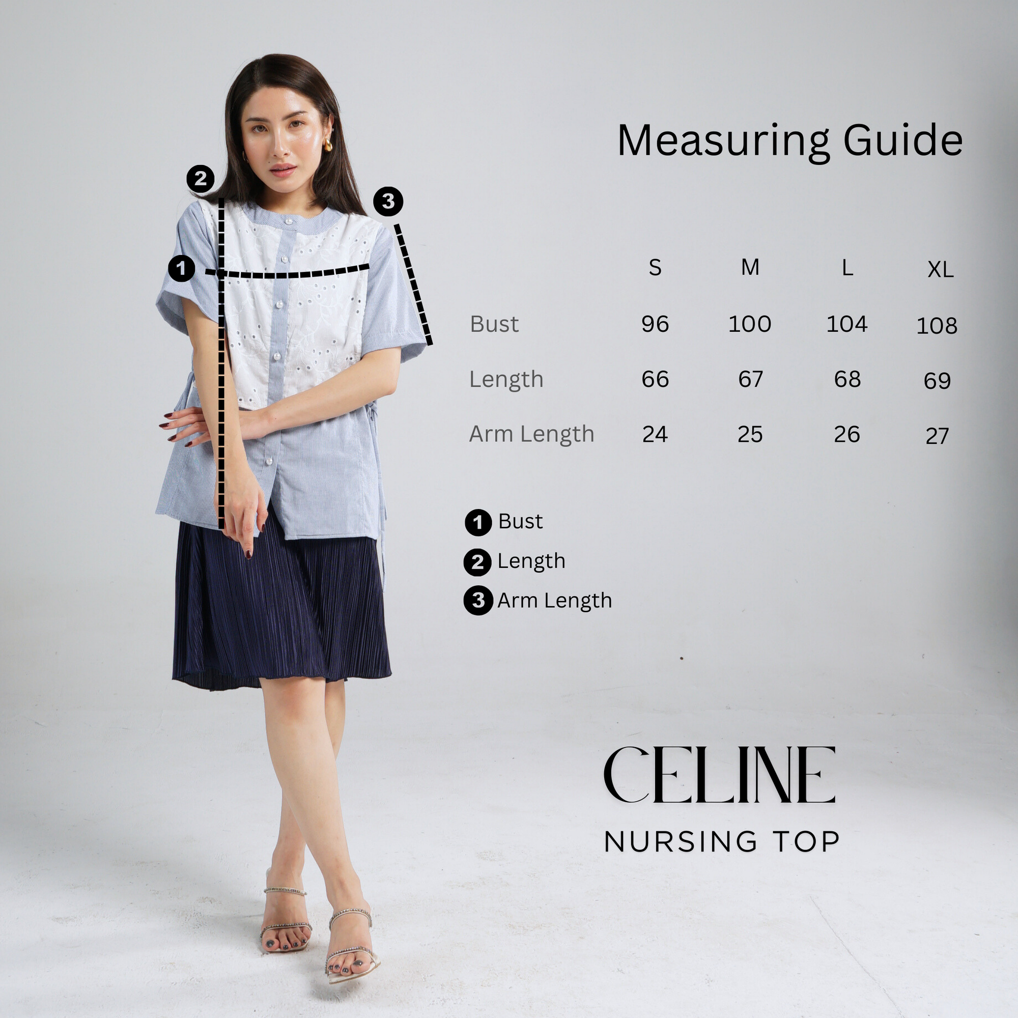 Celine Nursing Top