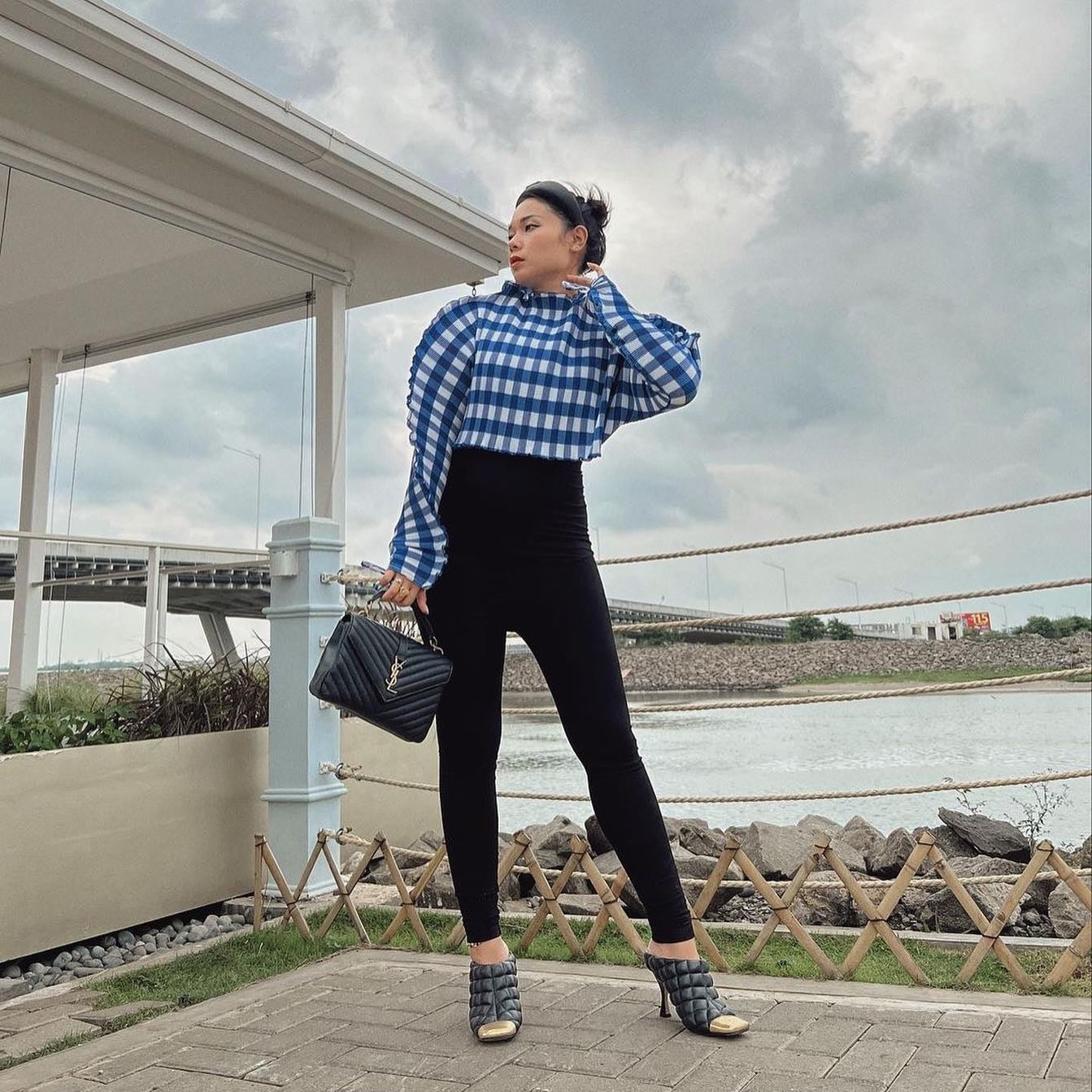 Cora maternity legging in black