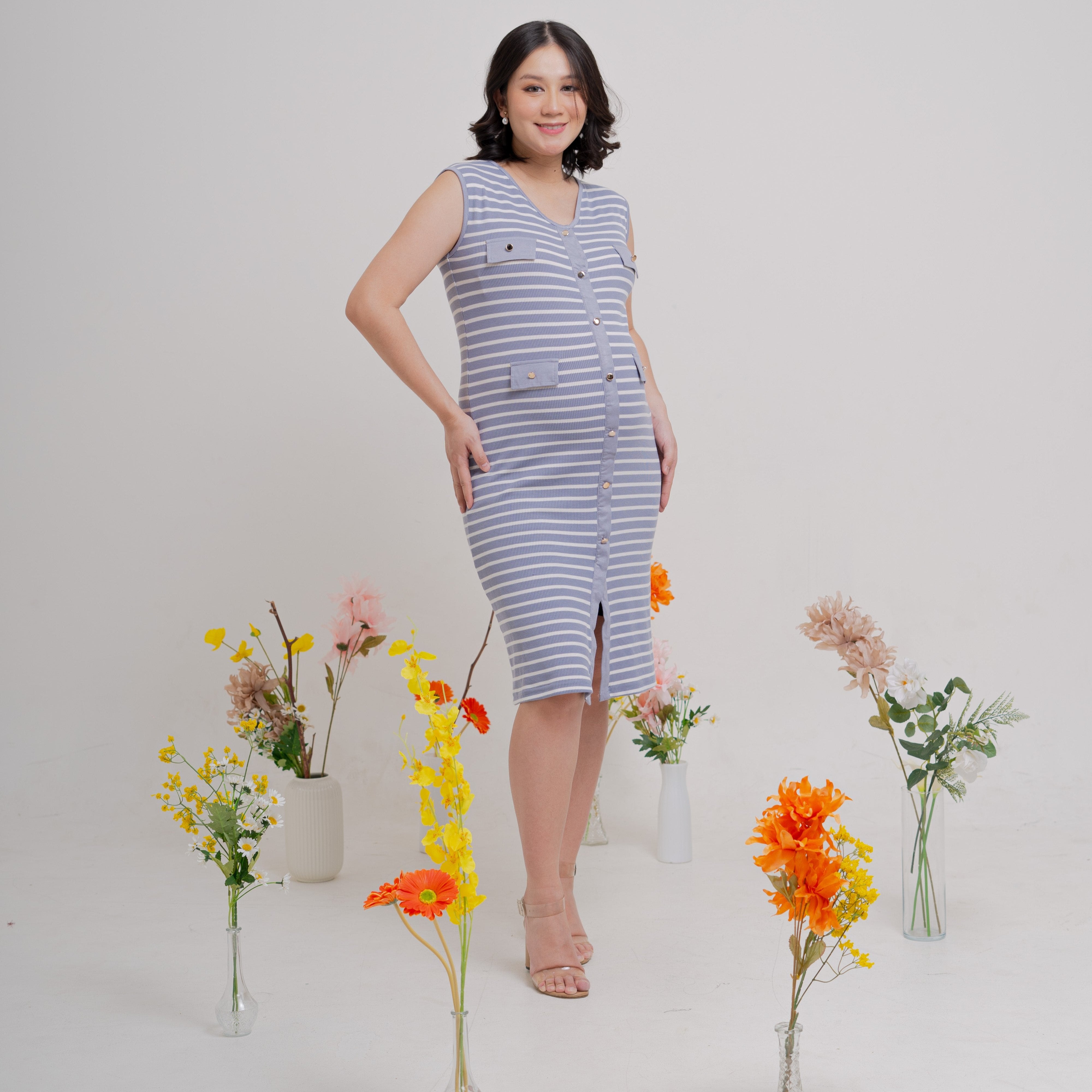 Possey Nursing Dress in Bluebell