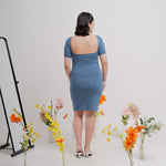 Muat gambar ke penampil Galeri, Iris Maternity Dress in Carolina Blue
