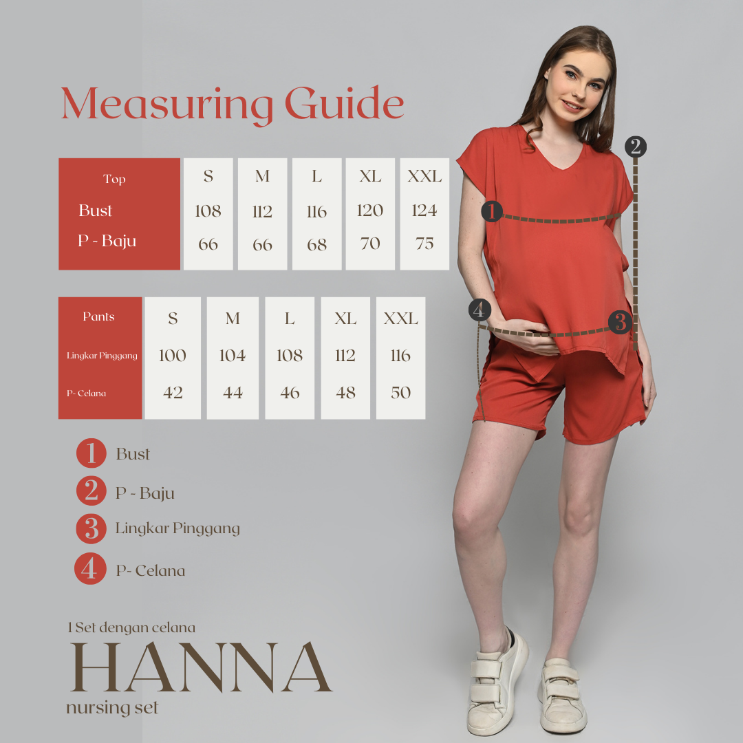 Hanna Nursing Set in Terracota