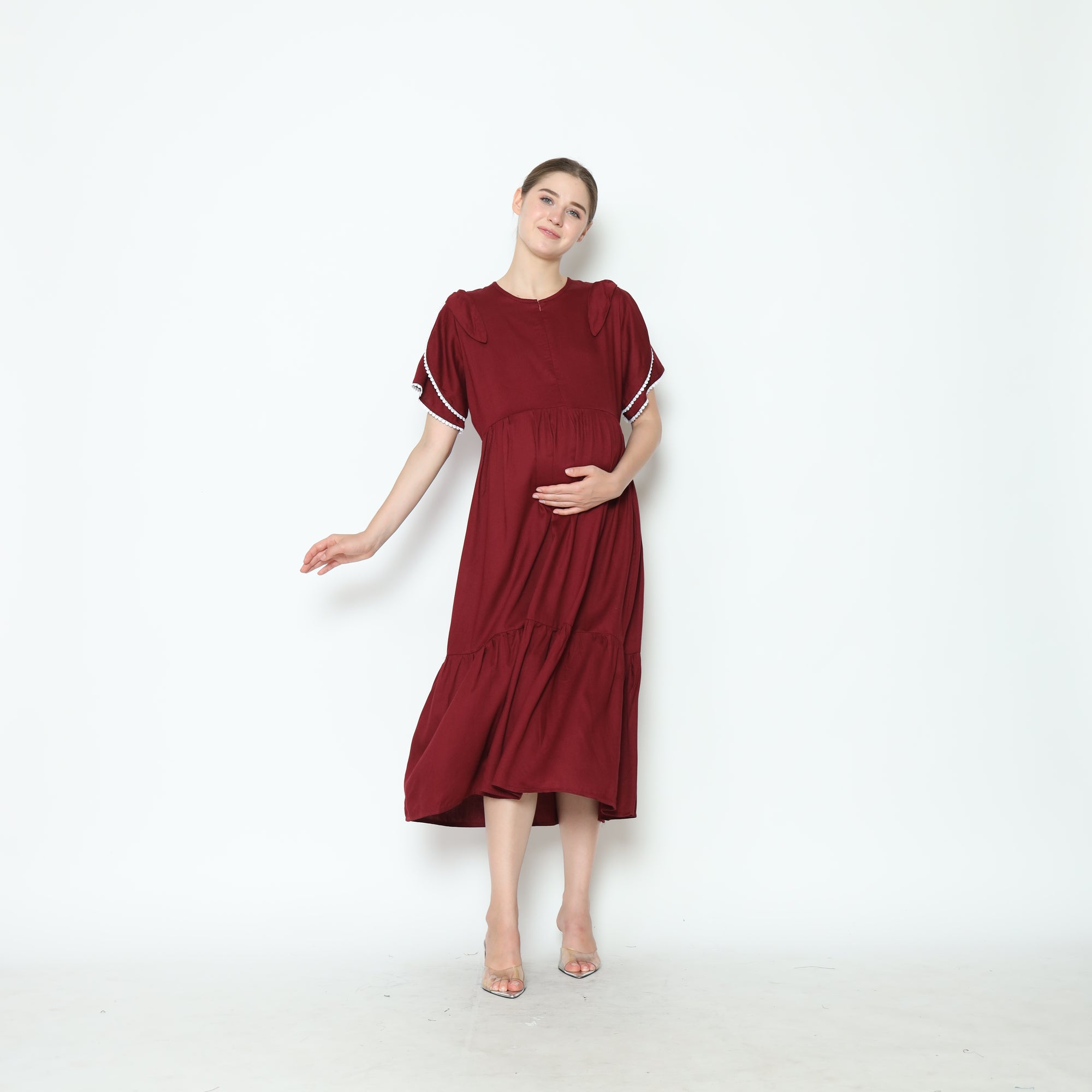 Vanya Home Dress in Red