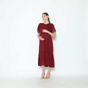 Vanya Home Dress in Merah