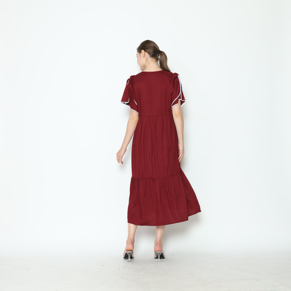 Vanya Home Dress in Red