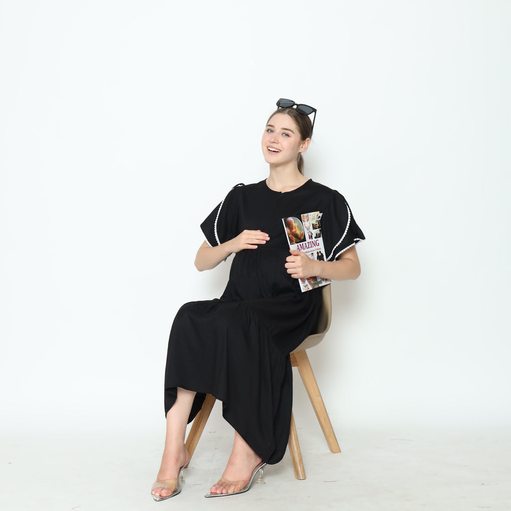 Vanya Home Dress in Black