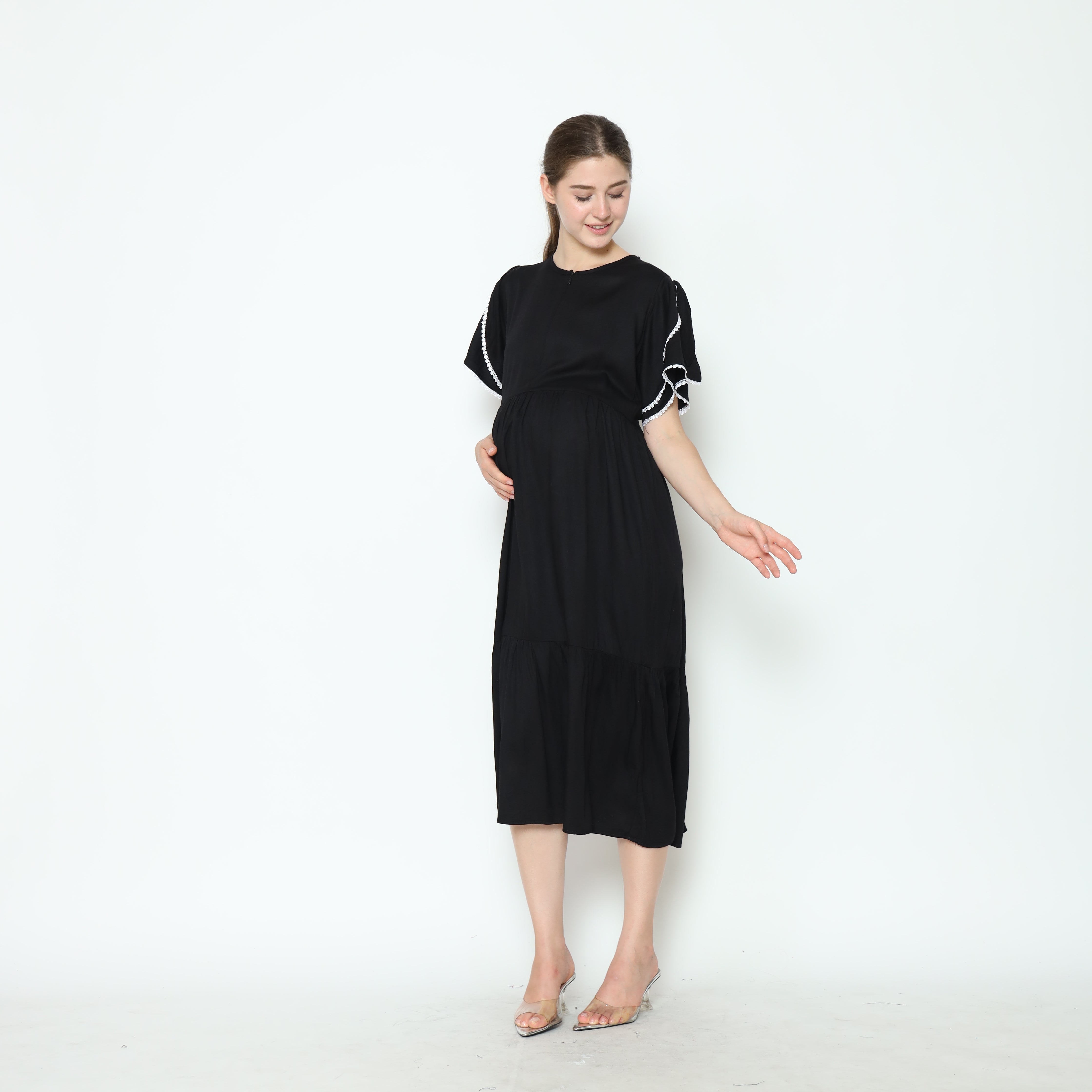 Vanya Home Dress in Hitam