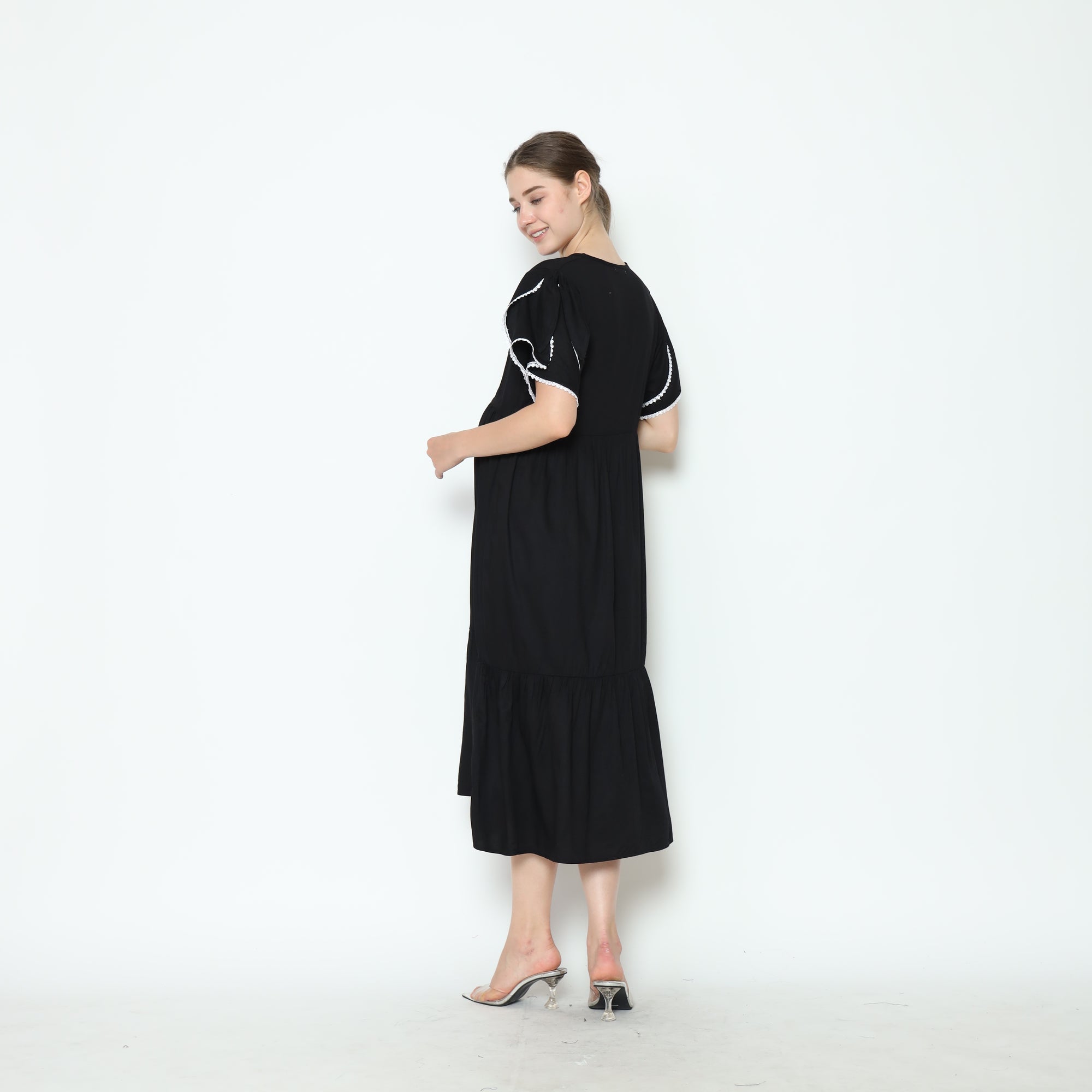 Vanya Home Dress in Black