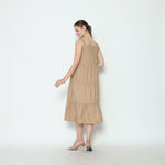 Muat gambar ke penampil Galeri, Serena Babydoll Midi Dress in Tan
