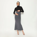 Muat gambar ke penampil Galeri, Marisol Mermaid Skirt Midi Long In Grey
