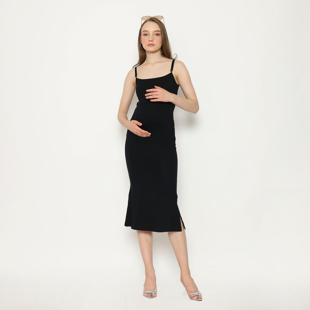 Marisol Mermaid Skirt Midi Short In Black