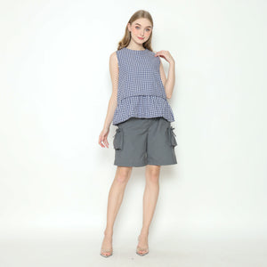 Ruby Sleeveless Top in Navy