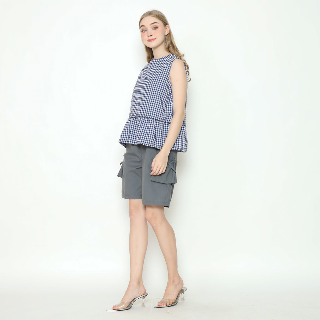 Ruby Sleeveless Top in Navy