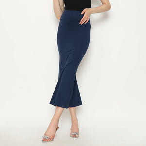 Marisol Mermaid Skirt Midi Long In Blue